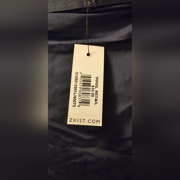 2xist Men's Speed Dri Electric Low-Rise Trunk Navy Blue Boxer Brief - Size Large - Picture 8 of 8